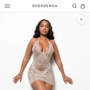 SHOPDENOA - AMOURE DIAMOND HALTERNECK DRESS